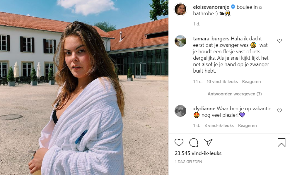 Eloise Instagram Vakantie