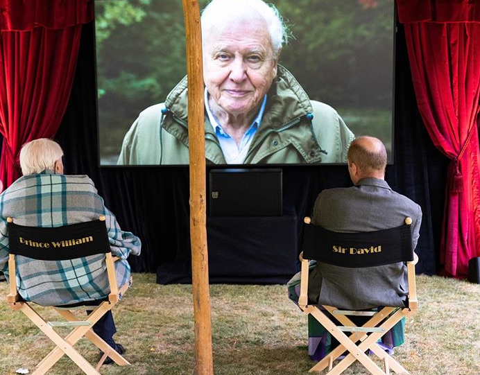 David Attenborough En Prins William September 2020