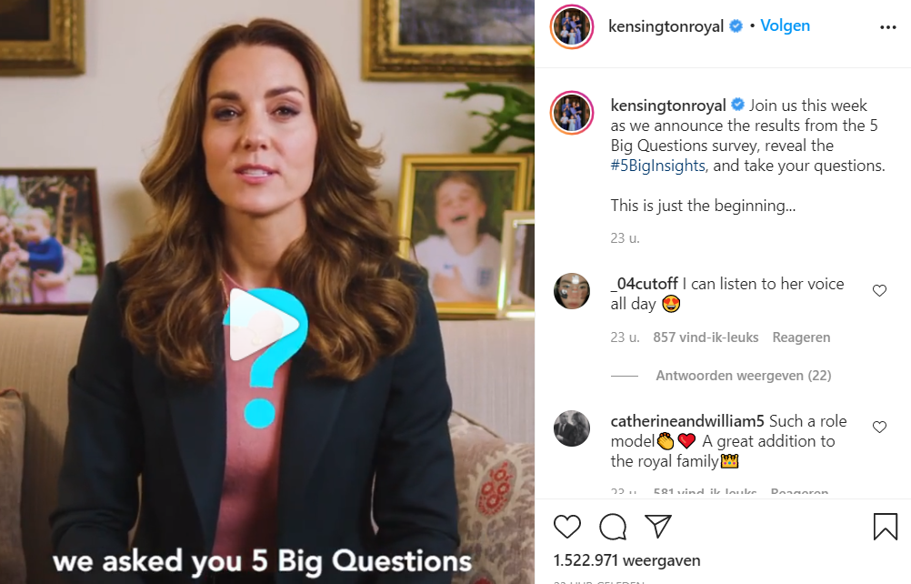 Kate Enquete Screenshot Instagram November 2020