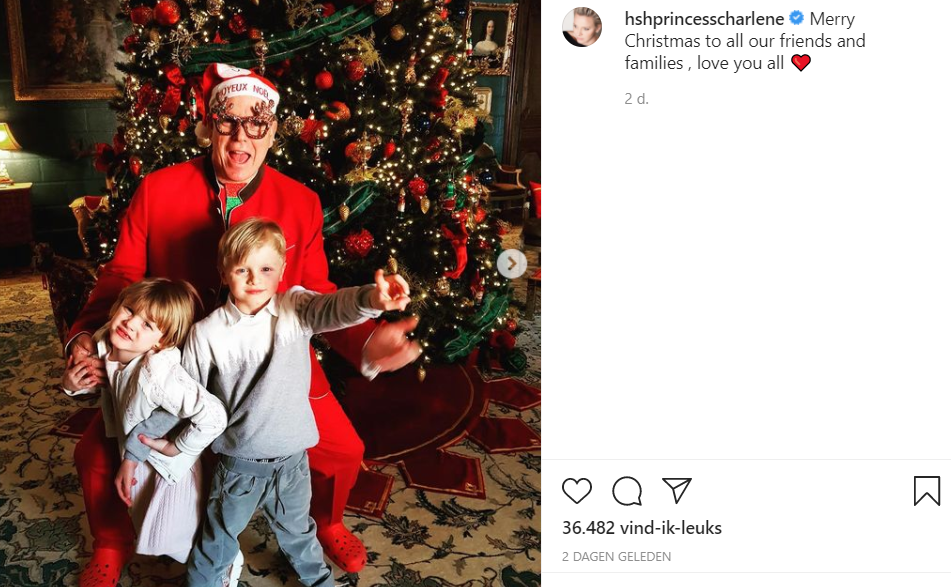 Charlene Kerst 2020 Screenshot Instagram Tweeling En Albert 1