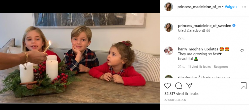 Madeleine Advent Foto Instagram Screenshot December 2020