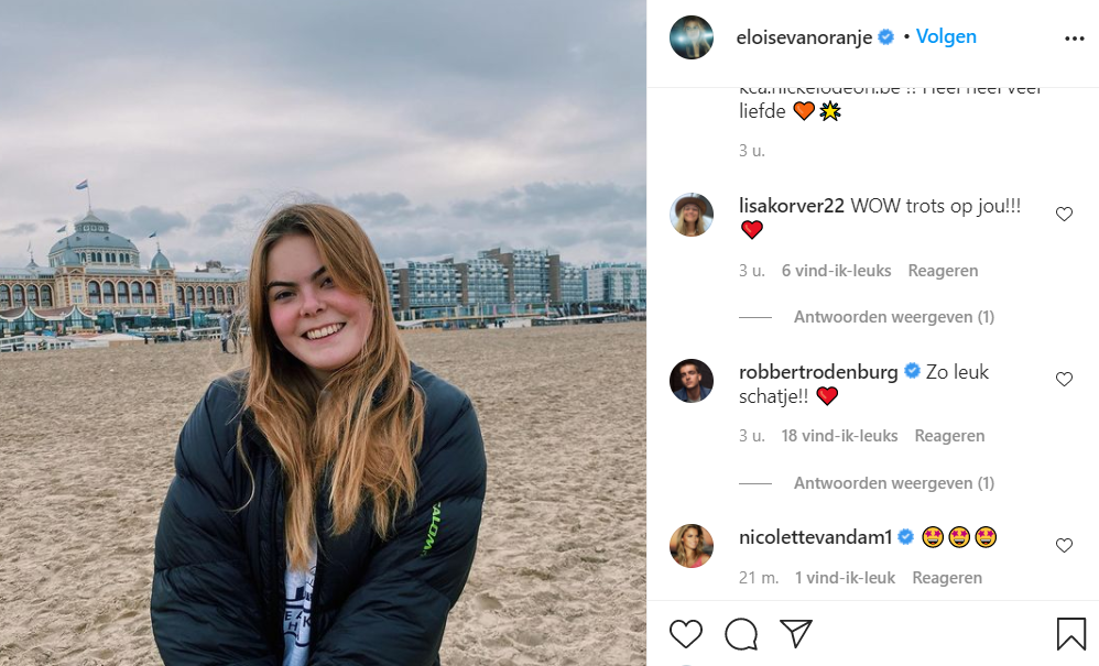 Eloise Screenshot Robbert Rodenburg Instagram Januari 2021