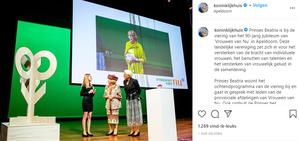 Beatrix Bij Vrouwen Van Nu Screenshot Instagram Oktober 2021