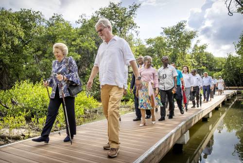 Derde Dag Bezoek Prinses Beatrix Aan Curacao