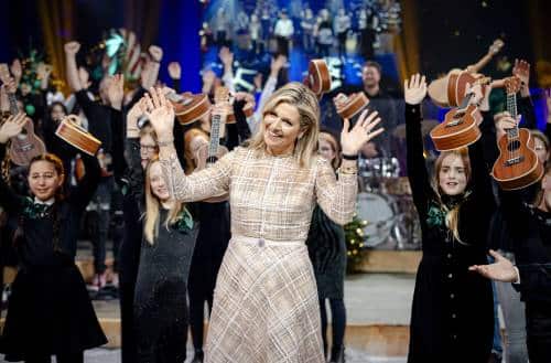 Koningin Maxima Bij Opnames Kerst Muziekgala