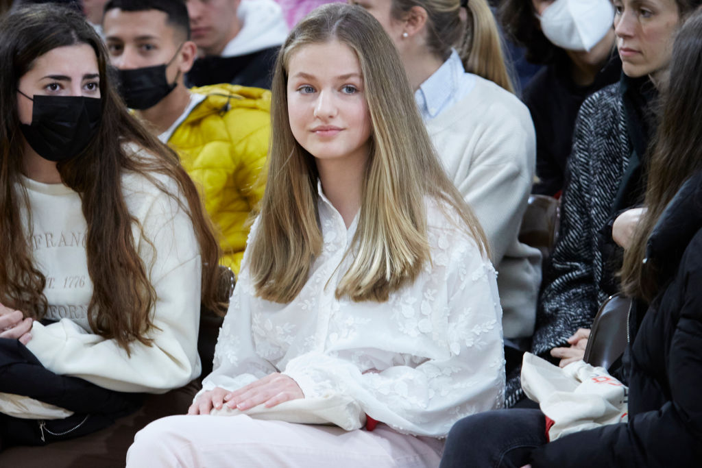 Princess Leonor Attends A Conference On Youth And Cybersecurity In Madrid