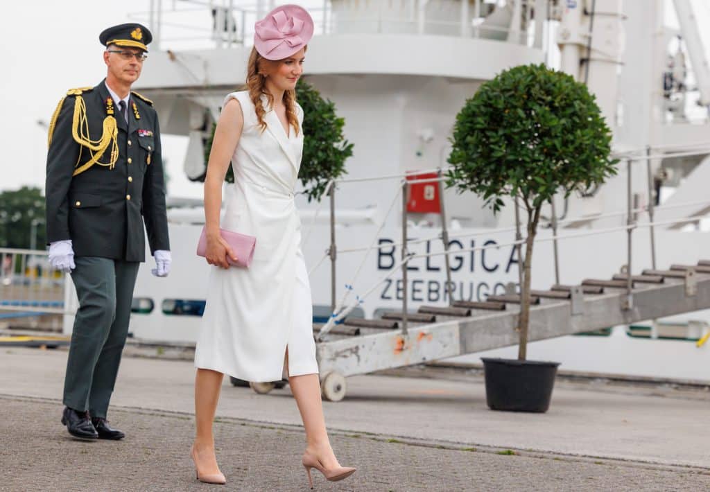 Princess Elisabeth Of Belgium Christens The Oceanographic Research Vessel Belgica In Ghent