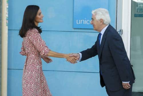 Spanish Queen Letizia Attends Unicef Spain Meeting