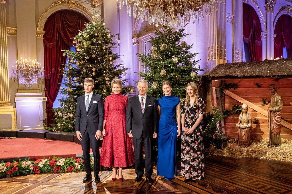 King Philippe Of Belgium And Queen Mathilde Attend The Annual Christmas Concert At The Royal Palace In Brussels