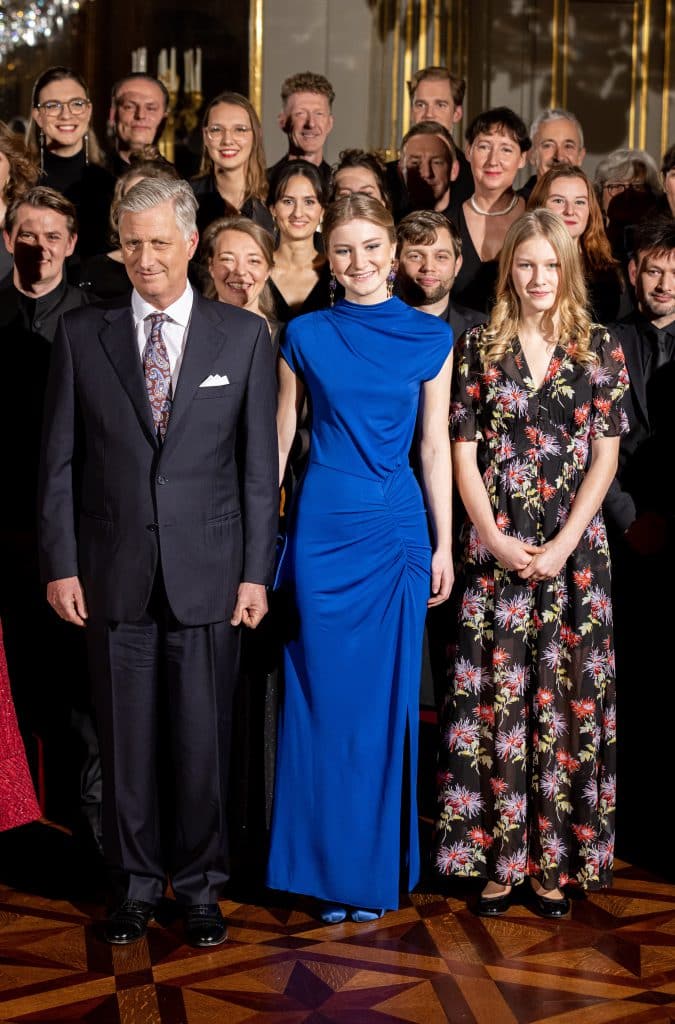 King Philippe Of Belgium And Queen Mathilde Attend The Annual Christmas Concert At The Royal Palace In Brussels