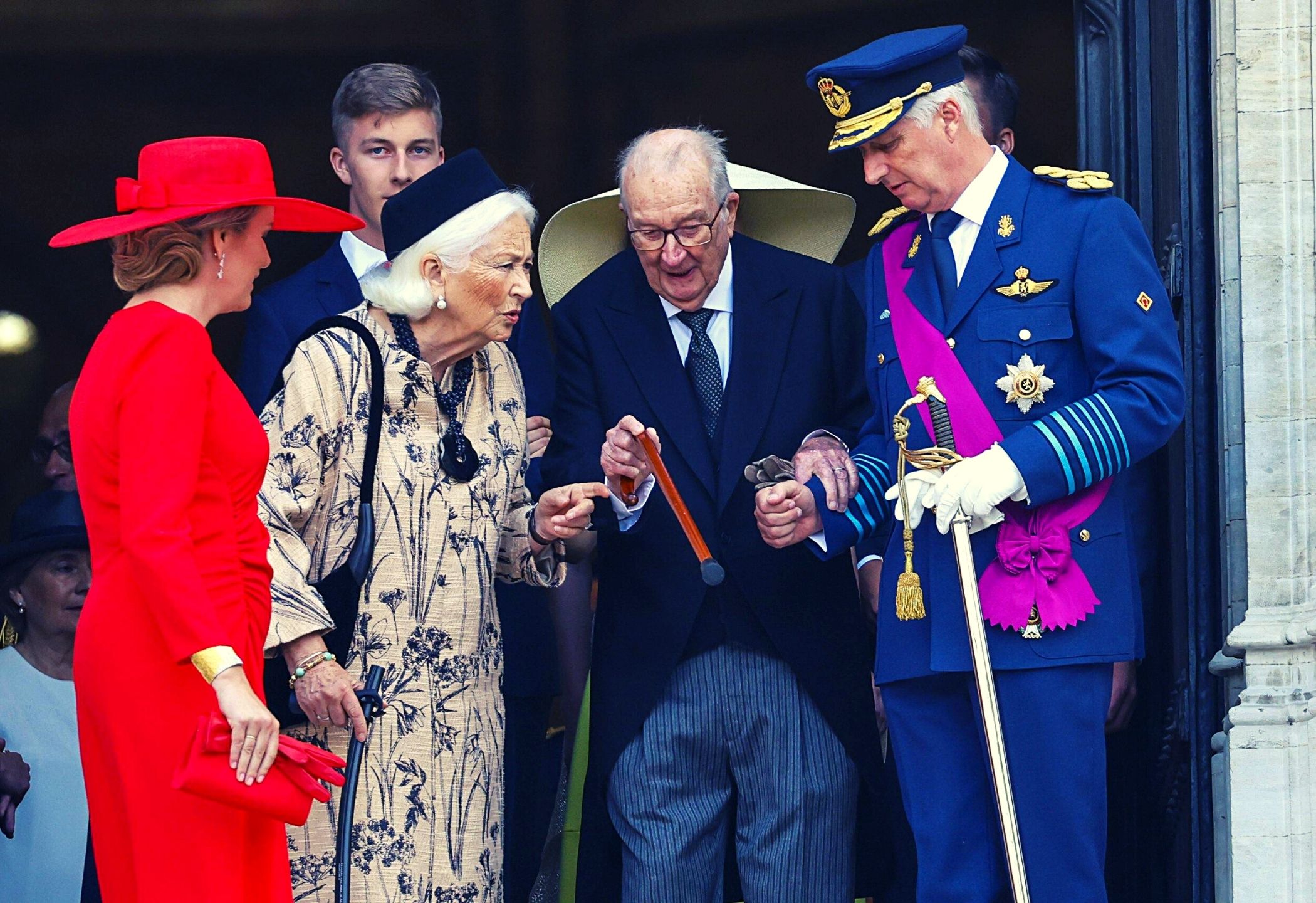 Mathilde, Paola, Albert, Filip
