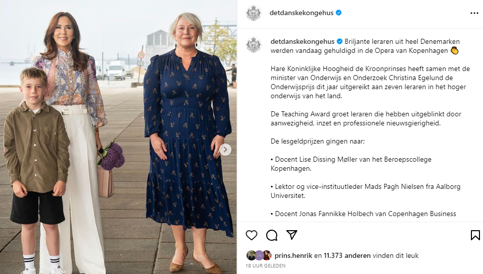 Mary In Witte Broek 1 Screenshot Van Instagram Det Danske Kongehus