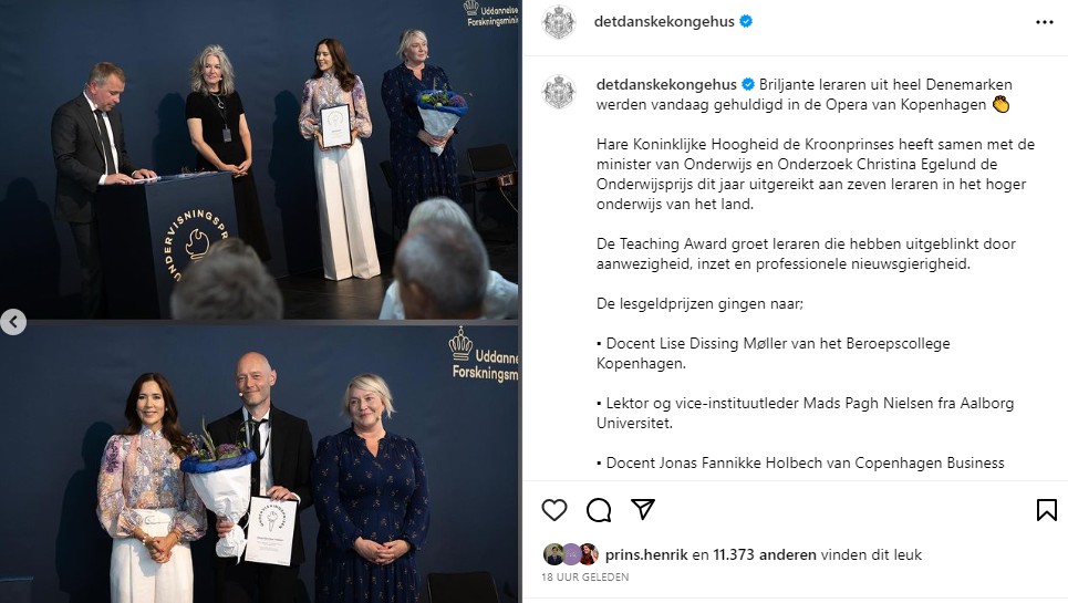 Mary In Witte Broek 2 Screenshot Van Instagram Det Danske Kongehus