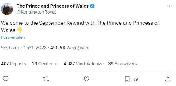 Screenshot Twitter X Kate En William September Rewind