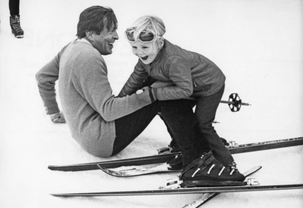 Willem Alexander In De Sneeuw schaatswol