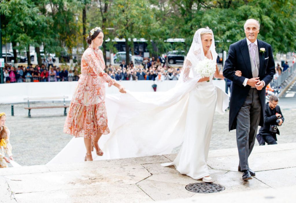 prinses Maria Laura op haar bruiloft in 2022