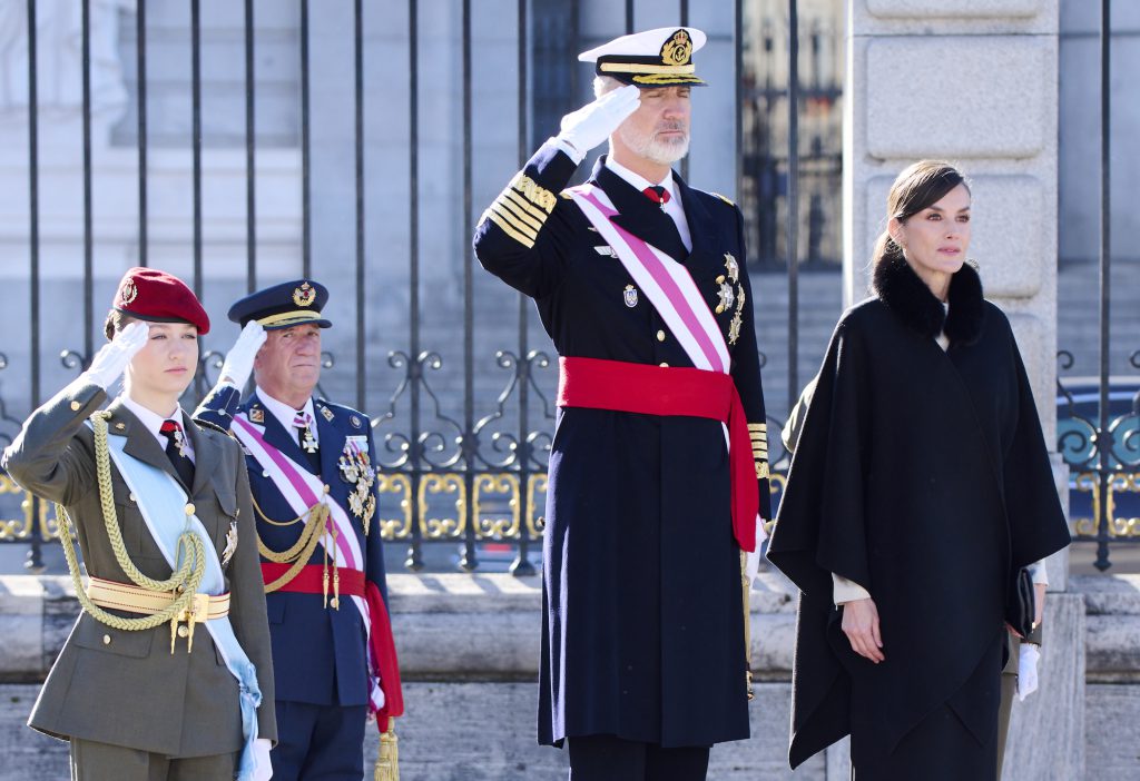 Spanish Royals Celebrate New Year's Military Parade 2024