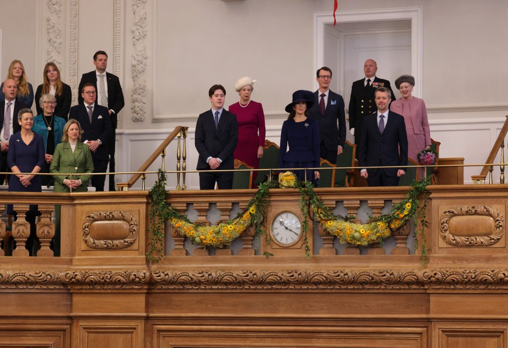 Danish Royal Family Received In Danish Parliament