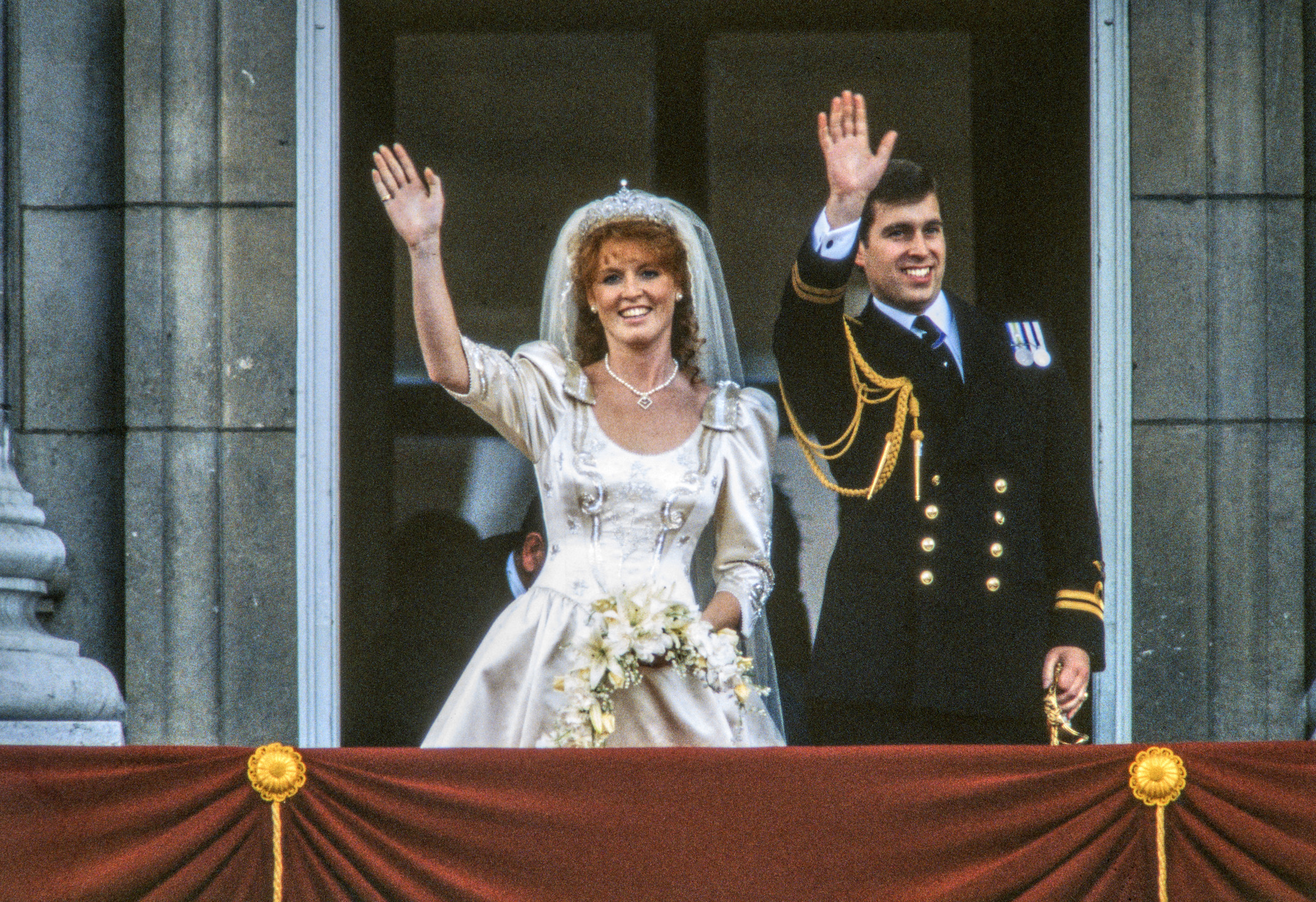 Newlywed Duke & Duchess Of York On A Buckingham Palace Balcony