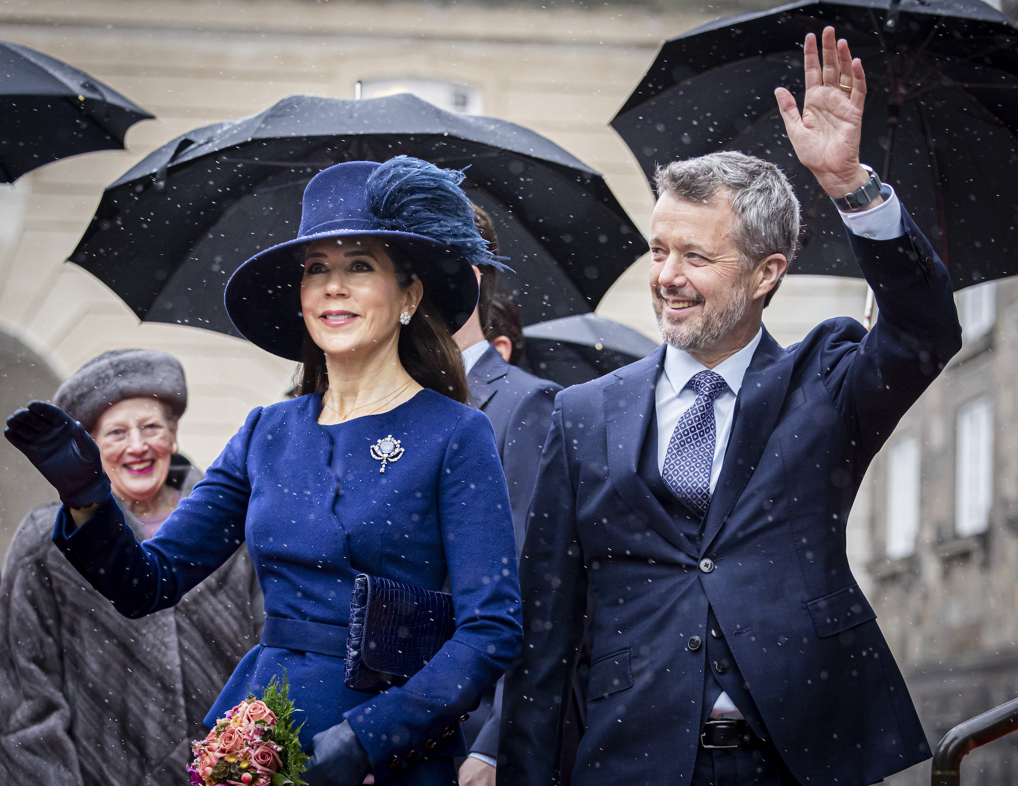 Danish Royal Family Received In Danish Parliament