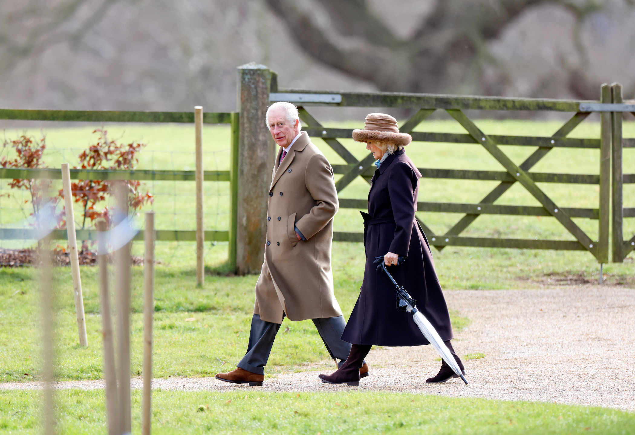 King Charles Iii & Queen Camilla Attend Sunday Church