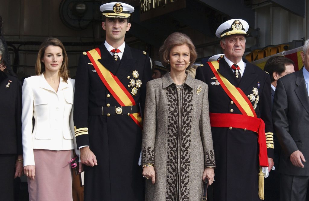 Spanish Royals Attend Naval Combat Flag Presentation