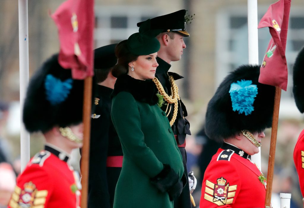 The Duke And Duchess Of Cambridge Attend The Irish Guards St Patrick's Day Parade