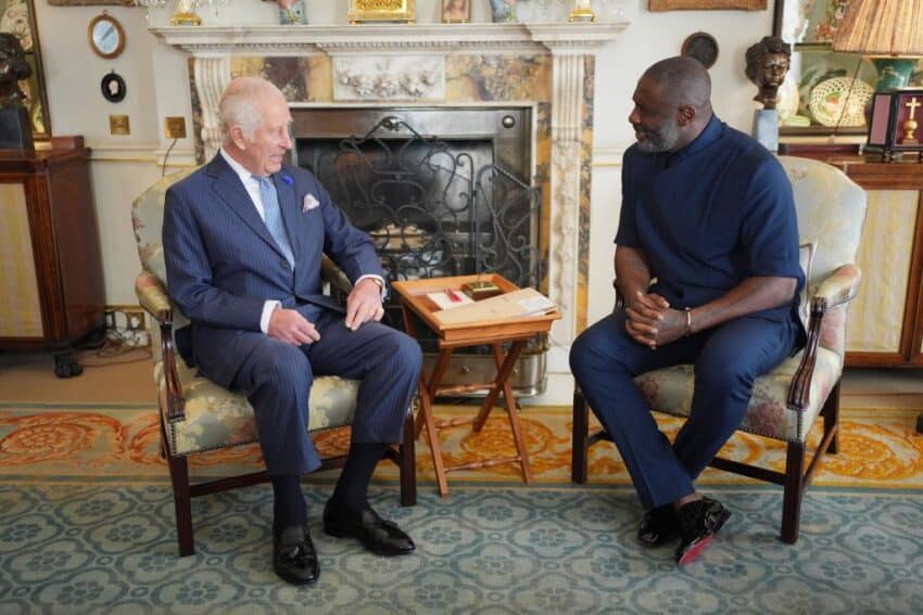 The King Meets Idris Elba And Joins A King's Trust Hosted Discussion On Youth Opportunities