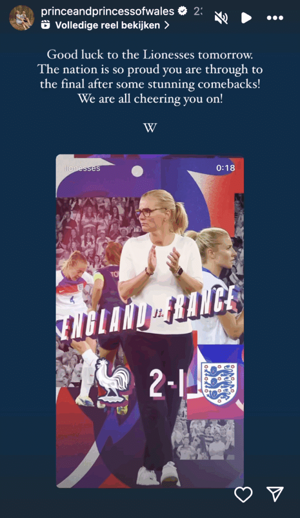 william support engelse leeuwinnen