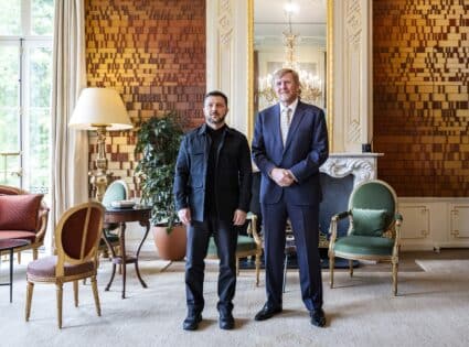 Audienties Op Paleis Inzake Navo Top (pool) zelensky willem-alexander