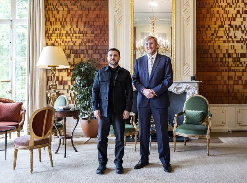 Audienties Op Paleis Inzake Navo Top (pool) zelensky willem-alexander