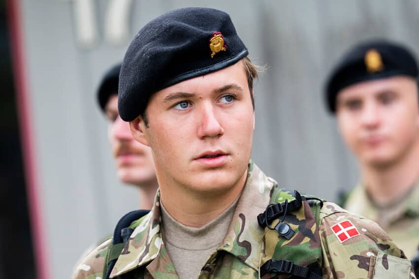 Crown Prince Christian Attends Muster Before Shooting Exercise