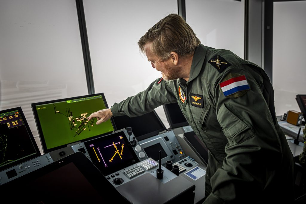 Koning Willem Alexander In De Verkeerstoren Van Schiphol