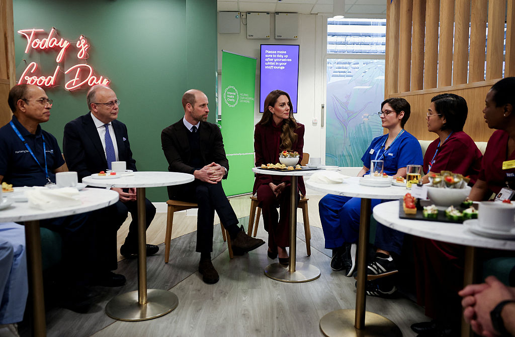 The Prince And Princess Of Wales Visit Charing Cross Hospital