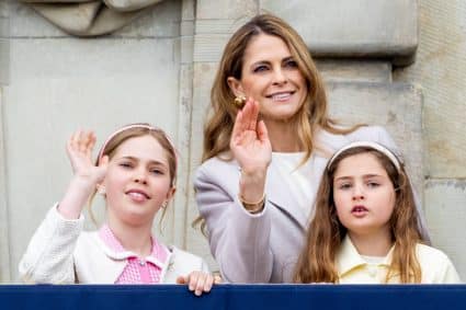 Traditional Birthday Parade Celebrating The Swedish King's 79th Birthday In The Courtyard Of The Royal Palace In Stockholm, Sweden, April 30th, 2025. Madeleine