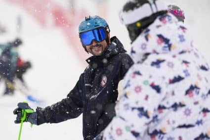 Prins Haakon van Noorwegen op de Olympische Winterspelen