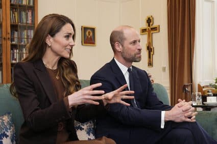 Prince And Princess Of Wales Attend Audience At Lambeth Palace Willem en Kate