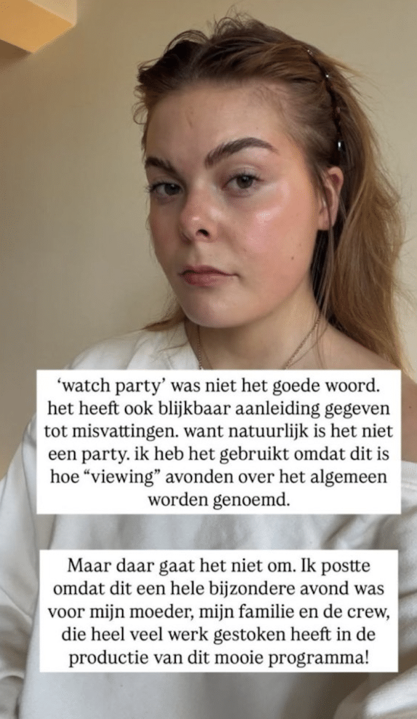Eloise Van Oranje Watch Party