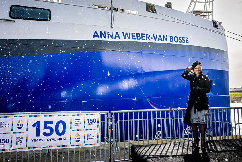 Queen Maxima Of The Netherlands Names Anna Weber Ship In Texel