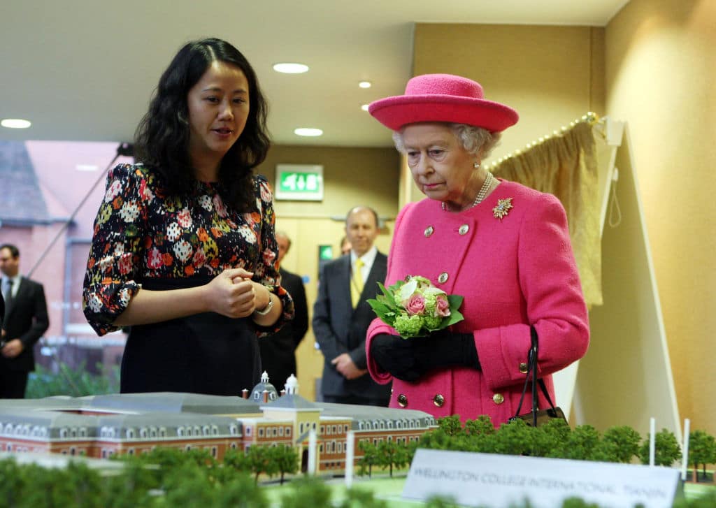 Queen Elizabeth Ii Visits Wellington College