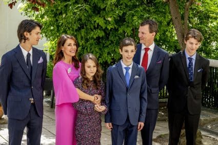 Gezin van Deense prins Joachim en prinses Marie