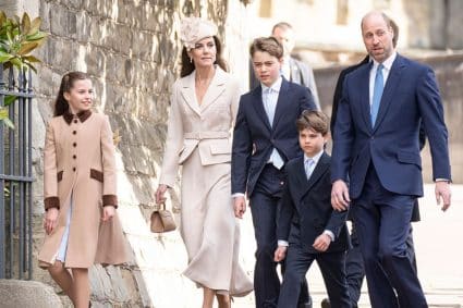 William, Kate en hun kinderen Charlotte, George en Louis