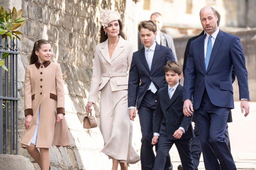 William, Kate en hun kinderen Charlotte, George en Louis