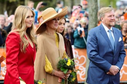 Amalia, Máxima en Willem-Alexander tijdens Koningsdag 2026