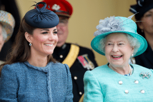 Koningin Elizabeth en prinses Catherine Getty Images