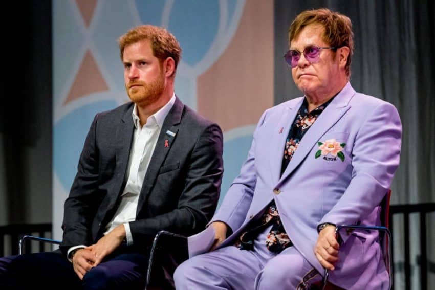 Prins Harry en Elton John - Getty Images