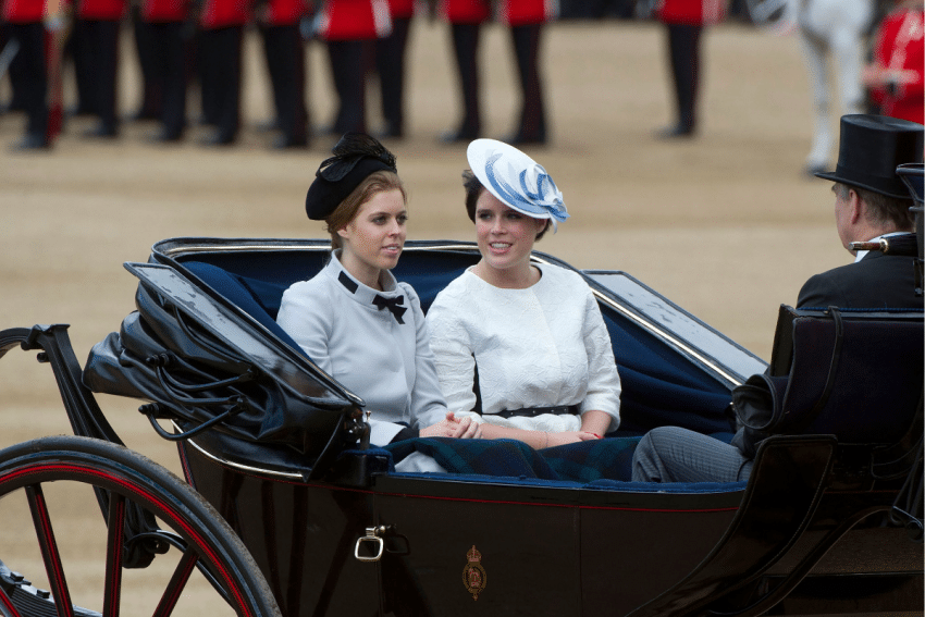 Prinses Beatrice en prinses Eugenie Getty Images