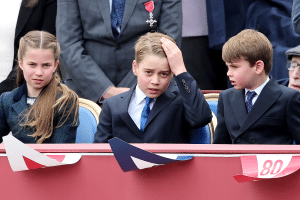 Prins George, prinses Charlotte en prins Louis Getty Images