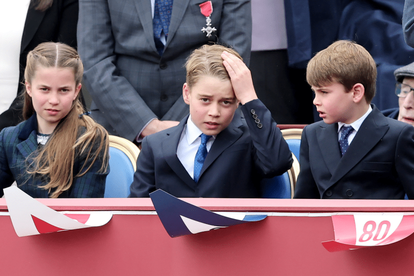 Prins George, prinses Charlotte en prins Louis Getty Images