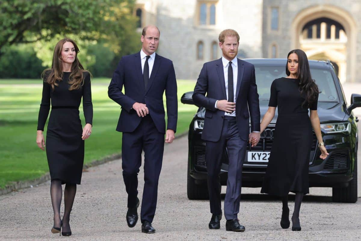 Prinses Catherine, prins William, prins Harry en Meghan Markle - Getty Images